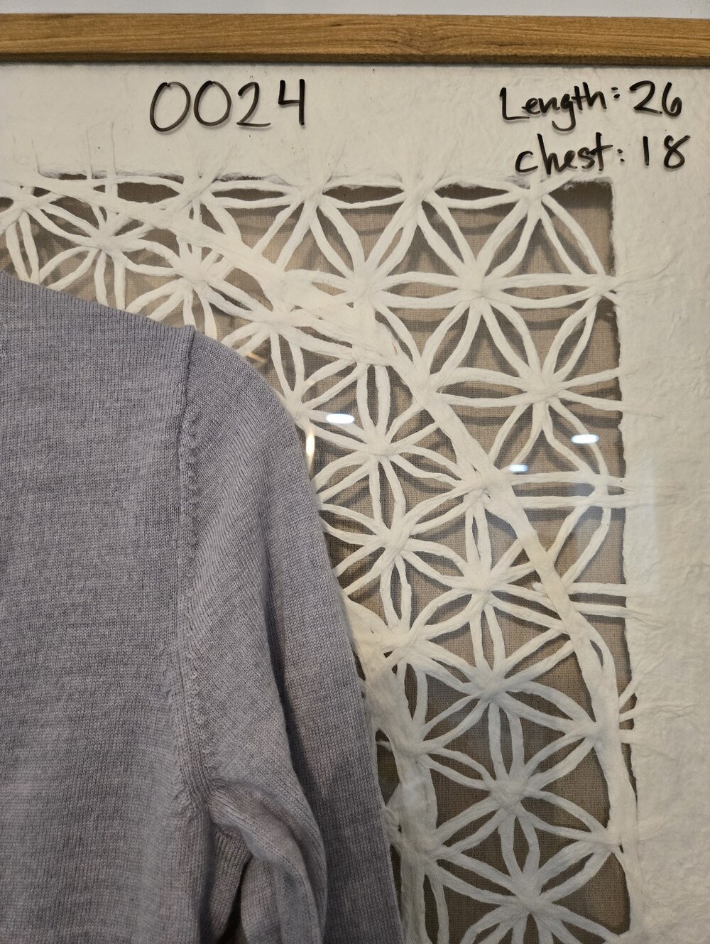 Women’s Merino Wool Cardigan Sweater M Light Gray 100% Fine Knit Long Sleeve - Picture 9 of 9